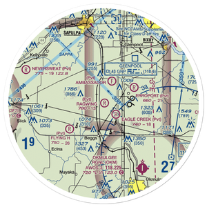 Ragwing Acres Airport (2OK4) VFR Sectional Sticker (30 mile)