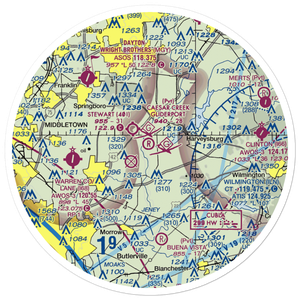 Caesar Creek Soaring Club Gliderport (2OH9) VFR Sectional Sticker (30 mile)