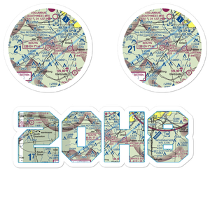 Port-O-John Airport (2OH8) VFR Sectional Sticker Pack