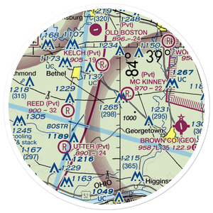 Jbr Airport (2OH7) VFR Sectional Sticker (20 mile)