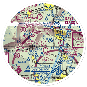 Smith Field Airport (2OH6) VFR Sectional Sticker (20 mile)