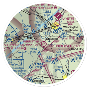 Merritt Airport (2OH2) VFR Sectional Sticker (20 mile)