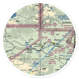 Mendenhall Airstrip (2OG5) VFR Sectional Sticker (30 mile)