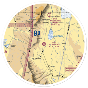 El Rancho Airport (2OG4) VFR Sectional Sticker (30 mile)