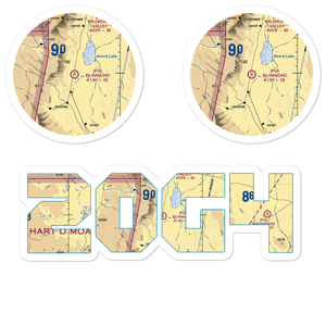 El Rancho Airport (2OG4) VFR Sectional Sticker Pack