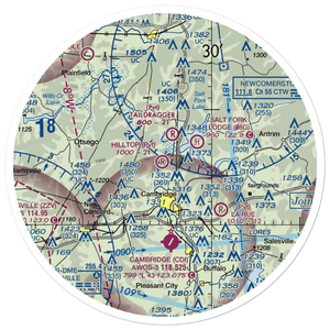 Hilltop Airport (2OA6) VFR Sectional Sticker (30 mile)
