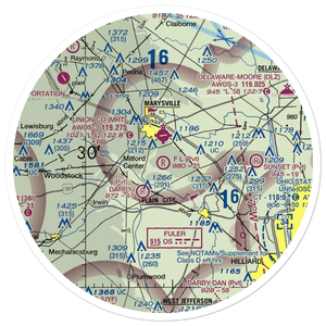 Fl-Airfield (2OA5) VFR Sectional Sticker (30 mile)