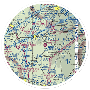 Mackie's Airport (2OA2) VFR Sectional Sticker (30 mile)
