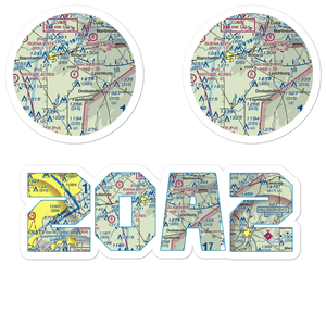 Mackie's Airport (2OA2) VFR Sectional Sticker Pack