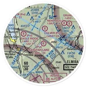 Kayutah Lake Airport (2NY9) VFR Sectional Sticker (20 mile)