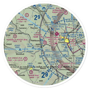 Towner Farm Airport (2NY7) VFR Sectional Sticker (30 mile)
