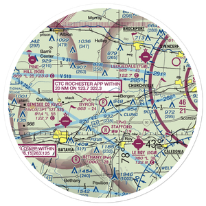 Byron Airpark (2NY4) VFR Sectional Sticker (30 mile)
