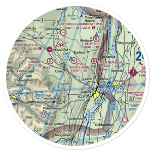 Catskill Valley Airpark (2NY0) VFR Sectional Sticker (30 mile)