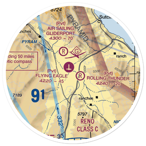 Gibb Ranch Airport (2NV2) VFR Sectional Sticker (20 mile)