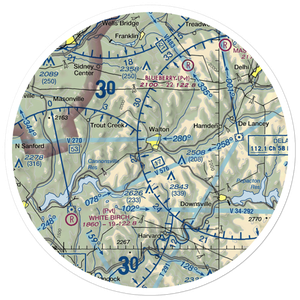 Walton Airport (2NK7) VFR Sectional Sticker (30 mile)
