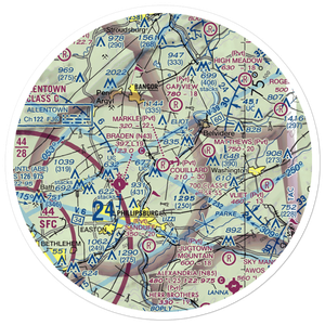 Markle Airport (2NJ6) VFR Sectional Sticker (30 mile)