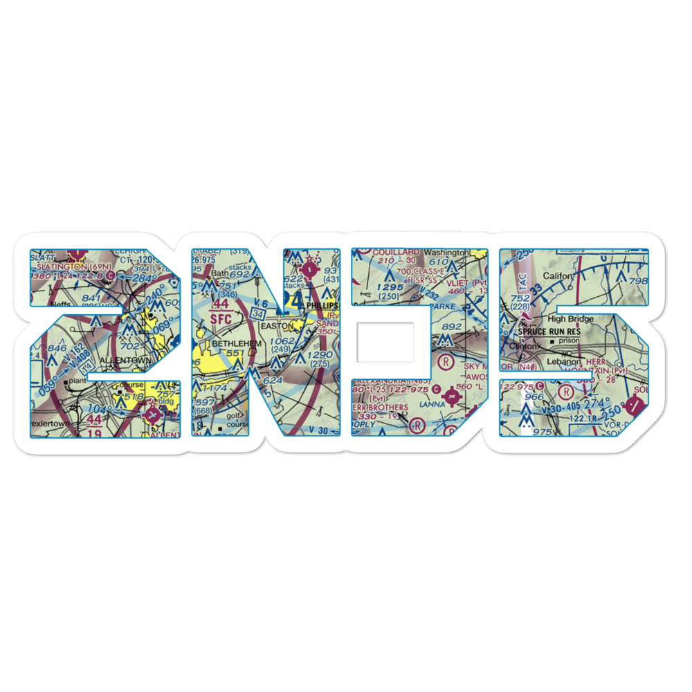 Sanduff Farms Landing Field (2NJ5) VFR Sectional Sticker 