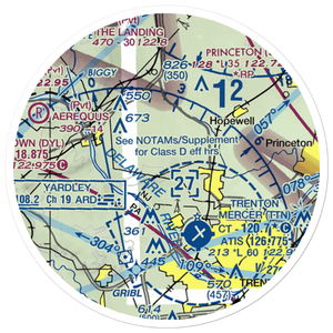 Weidel/Private/ Airport (2NJ3) VFR Sectional Sticker (20 mile)