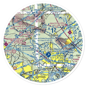 Weidel/Private/ Airport (2NJ3) VFR Sectional Sticker (30 mile)