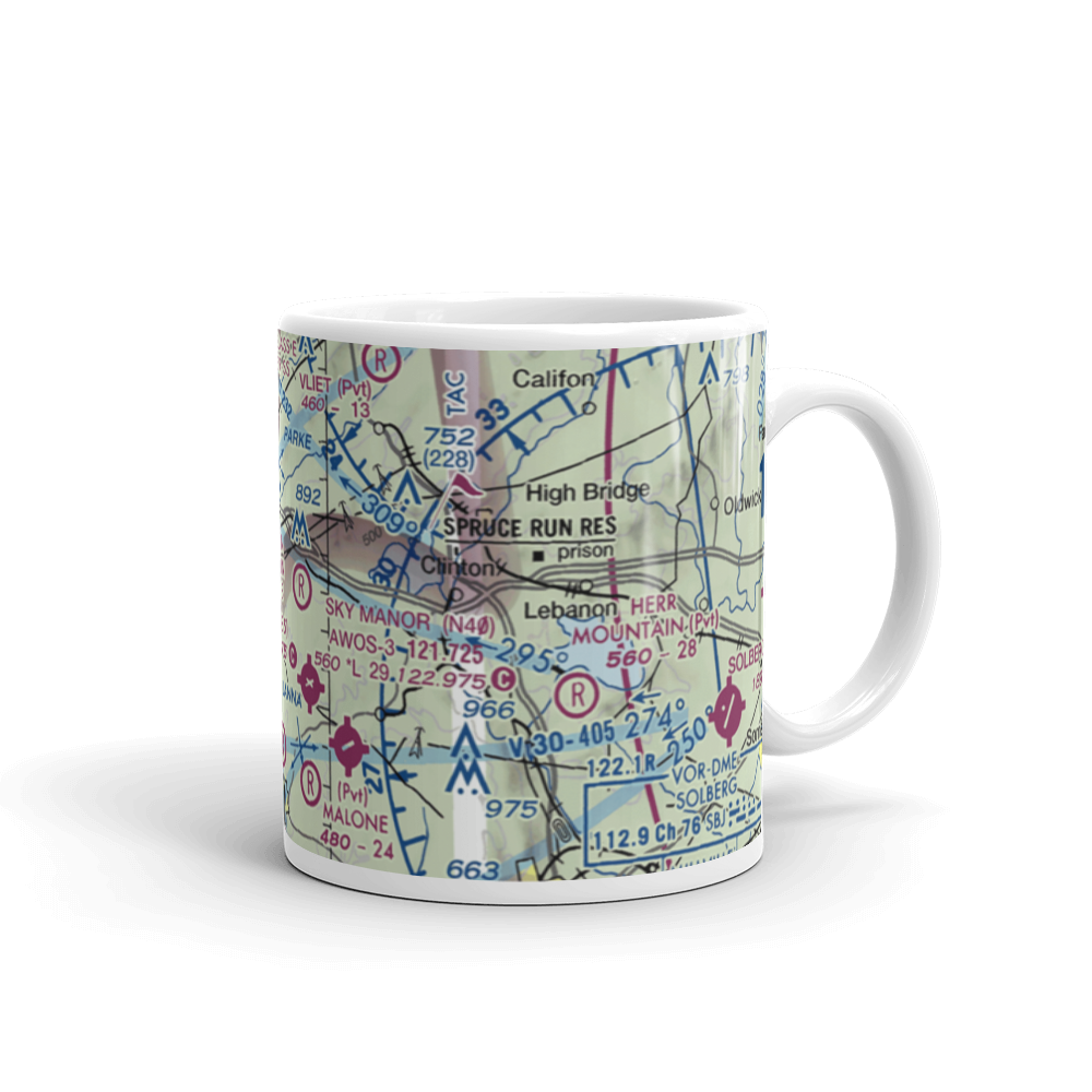 Jugtown Mountain Airport (2NJ1) VFR Sectional  Mug 