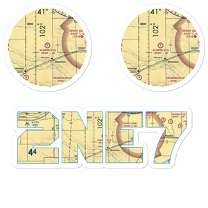Kumor Airport (2NE7) VFR Sectional Sticker Pack