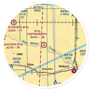 Coppersmith Airport (2NE6) VFR Sectional Sticker (20 mile)