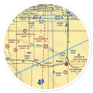 Coppersmith Airport (2NE6) VFR Sectional Sticker (30 mile)