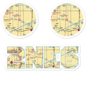 Coppersmith Airport (2NE6) VFR Sectional Sticker Pack