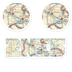 Fiese Airstrip (2NE5) VFR Sectional Sticker Pack