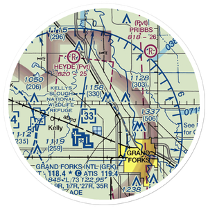 Casslindan Airport (2ND3) VFR Sectional Sticker (20 mile)