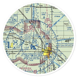 Casslindan Airport (2ND3) VFR Sectional Sticker (30 mile)