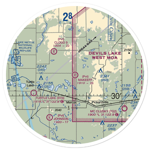 Makeeff Airport (2ND2) VFR Sectional Sticker (30 mile)