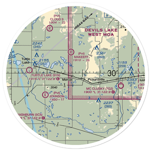 Westerlind Airport (2ND1) VFR Sectional Sticker (30 mile)