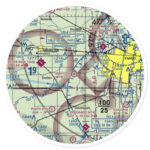 Kraft Airport (2ND0) VFR Sectional Sticker (30 mile)