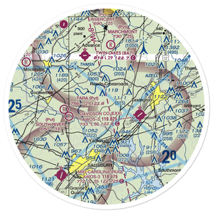 Flying M Airport (2NC6) VFR Sectional Sticker (30 mile)