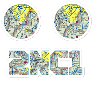 Hawk's Knoll Airport (2NC1) VFR Sectional Sticker Pack