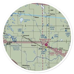 Slater Farm Airport (2NA7) VFR Sectional Sticker (30 mile)