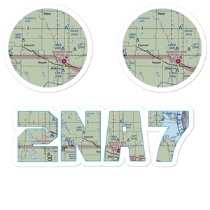 Slater Farm Airport (2NA7) VFR Sectional Sticker Pack