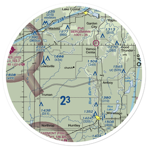 Zarn Airport (2MY2) VFR Sectional Sticker (30 mile)
