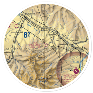 Gold Creek Airport (2MT9) VFR Sectional Sticker (30 mile)