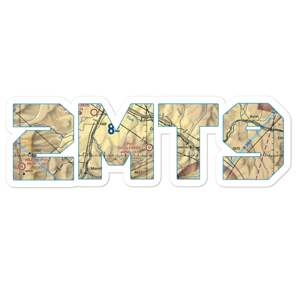 Gold Creek Airport (2MT9) VFR Sectional Sticker 
