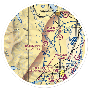 Bates Airstrip (2MT0) VFR Sectional Sticker (20 mile)