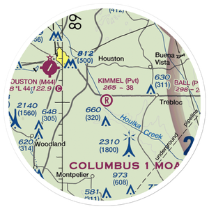 Kimmel Land & Cattle Airport (2MS9) VFR Sectional Sticker (20 mile)