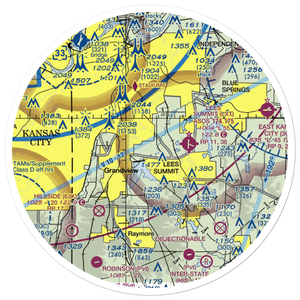 Runway Ranch Airport (2MO9) VFR Sectional Sticker (30 mile)