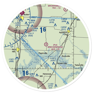 Breckenridge Airport (2MO4) VFR Sectional Sticker (30 mile)