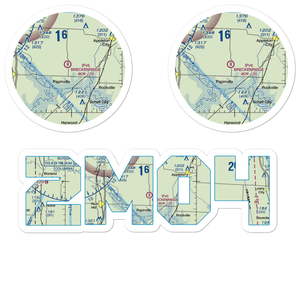 Breckenridge Airport (2MO4) VFR Sectional Sticker Pack