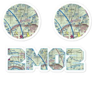 Northwood Airport (2MO2) VFR Sectional Sticker Pack