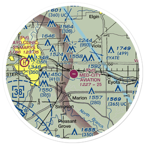 Trygstad Airport (2MN8) VFR Sectional Sticker (20 mile)