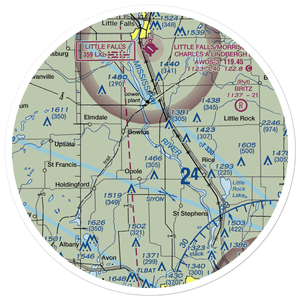 Fussy Airport (2MN7) VFR Sectional Sticker (30 mile)