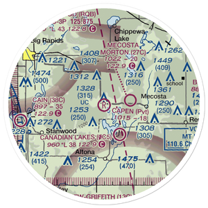 Capen Airport (2MI9) VFR Sectional Sticker (20 mile)